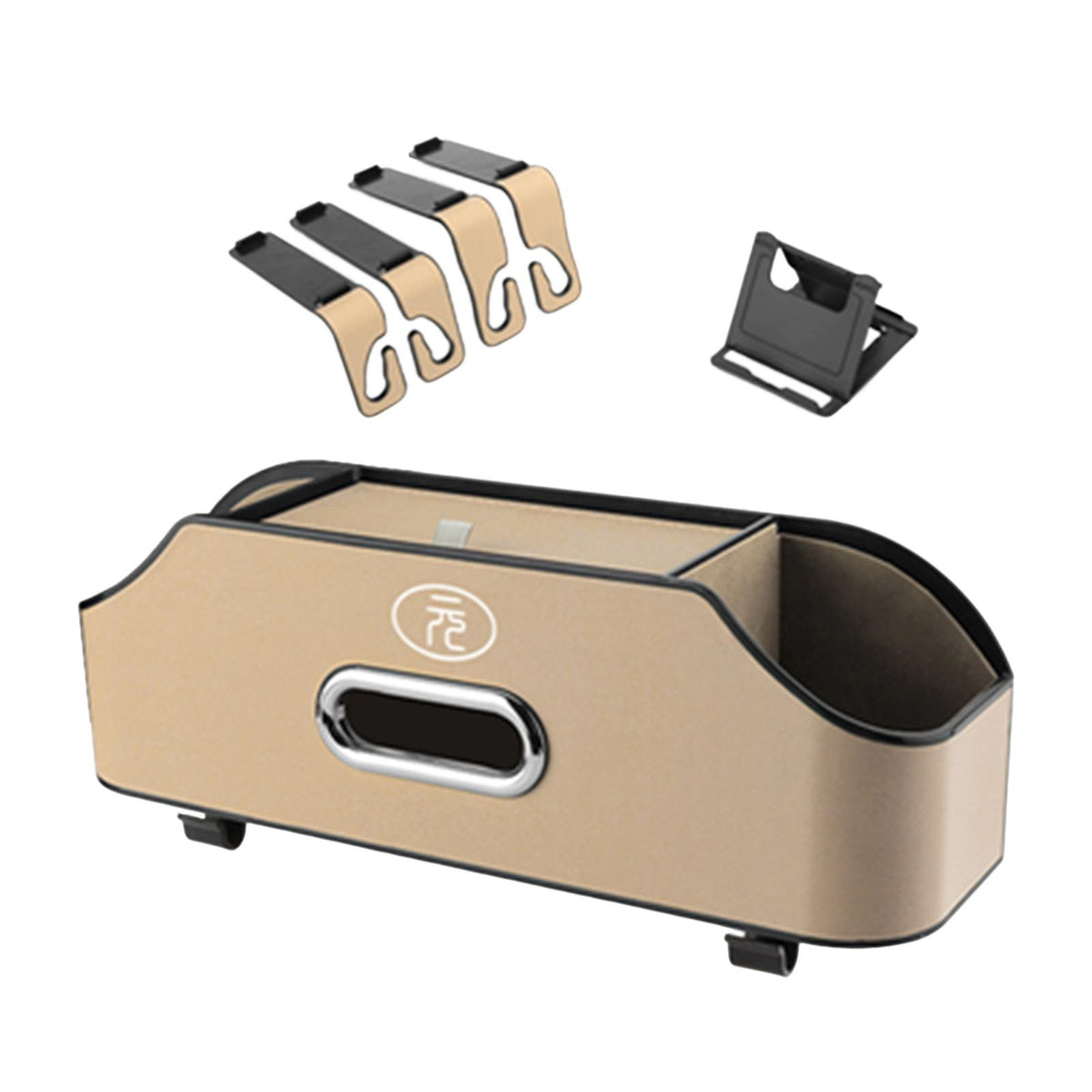 Maxbell Seat Back Storage Box Waterproof Car Seat Back Organizer for Byd Atto 3 Beige