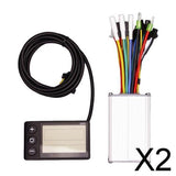 2x24V/36V/48V 350W E-bike Scooter Brushless Motor Electric Bicycle Controller
