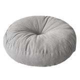 Maxbell Round Floor Pillow Chair Pad Thick Seating Cushion for Studio Office Balcony Light Gray