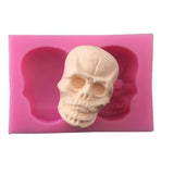 3D Skull Silicone Cake Mold Fondant Mould Decorating Baking Tool  #4