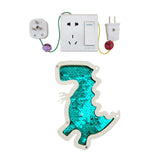 2 Pieces Activity Board Accessory Part Sensory Board Parts Boys Travel green dinosaur