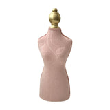Maxbell Necklace Display Stand Fashion Pendant Chain Organizer for Dresser Home Shop Pink