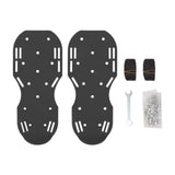 Maxbell Yard Aerator Shoes Adjustable Strap Nails Lawn Sandals for Yard Patio Gardens Black