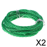 Maxbell 2x7N OCC Copper Wire, DIY HiFi Audio Cable for Earphone 2m Green