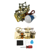 2x Mini Hot Air Stirling Engine Motor Model Educational Steam Heat Education