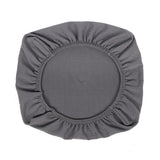 Maxbell 2PCS Jacquard Polyester Stretch Wedding Dining Chair Seat Cover Grey_L