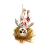 Maxbell Haunted Doll Hanging Creepy Halloween Doll for Home Halloween Indoor Outdoor girl small