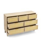 Bedroom 7 drawer dresser, dresser modern wooden chest of drawers with