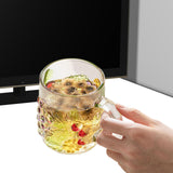 Maxbell Maxbell Glass Cup Glassware for Office Water Jug Cute 500ml for Tea Iced Coffee Juice