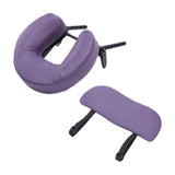 Massage Table Face Cradle and Cushion Adjustable Headrest for Salon SPA Home Purple