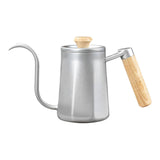 Maxbell Hanging Ear Coffee Pot 550ml Insulated Milk Warmer for Home Coffee Shop Gift Silver