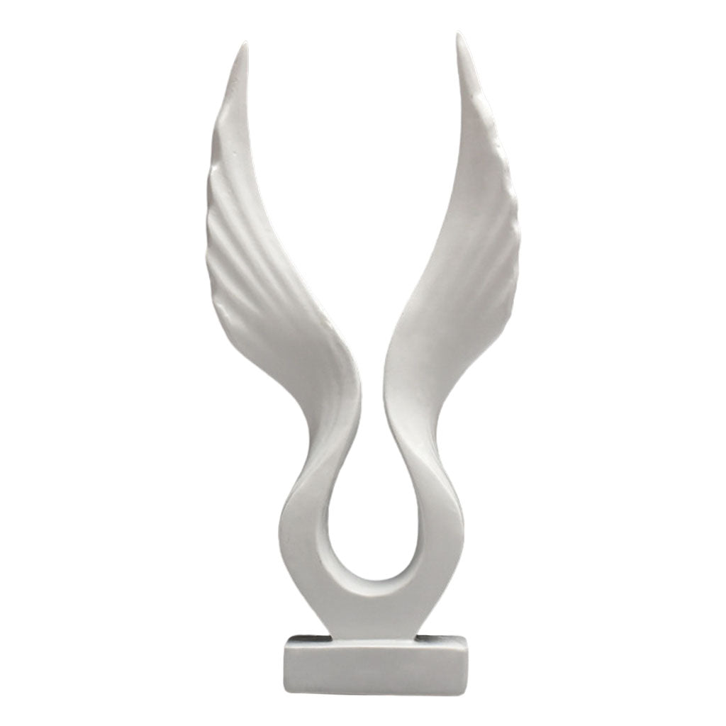 Maxbell Maxbell Eagle/Angel Wings Statue Resin Sculpture Figurine for Home White Wing