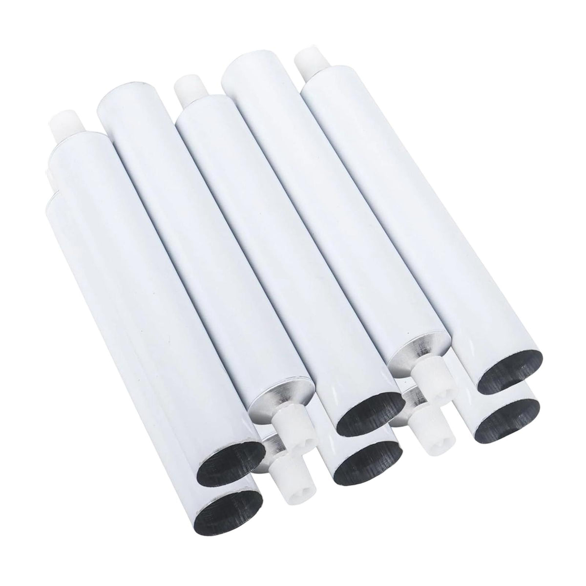 Maxbell 10Pcs Empty Aluminum Paint Tubes for Gouaches Pigments Oils and Making Paint