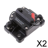 Maxbell 2x50 Amp Manual Reset Circuit Breaker Switch 12V-42V Car SUV Marine Boat