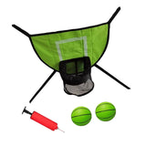 Maxbell Basketball Hoop for Trampoline Sturdy for Dunking Waterproof Basketball Goal green