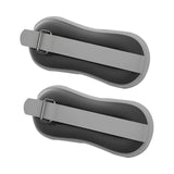 Maxbell 2 Pieces Ankle Weights Workout Leg Weight Straps for Pilates Walking Fitness black 0.5KG