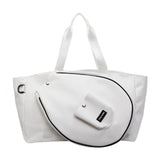 Maxbell Tennis Tote Bag Professional Multipurpose Travel Carrying Outdoor Sports Bag white