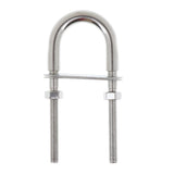Maxbell 2 Pieces 304 Stainless Steel Boat Bow Stern Eye U-Bolt, Marine Rigging M6*90