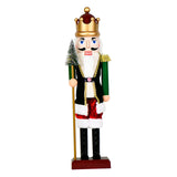 Christmas Nutcracker Decor with Light Music Craft for Shelves Tables Bedroom 58cmx16cmx13cm
