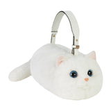 Maxbell Cat Handbag Realistic Lovely for Women Crossbody Bag for Events Style C