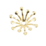 Maxbell 100 pcs 13mm Bead Cap ends DIY Accessories Jewellery Findings Craft Gold - Aladdin Shoppers