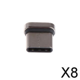 Maxbell 8xUniversal Magnetic Type-C Tip USB Data Sync OTG Wire Head Charging Converter