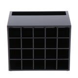 Maxbell 2 Pcs 20 Slots Desk Lipstick Holder Display Cosmetic Organizer Makeup Case