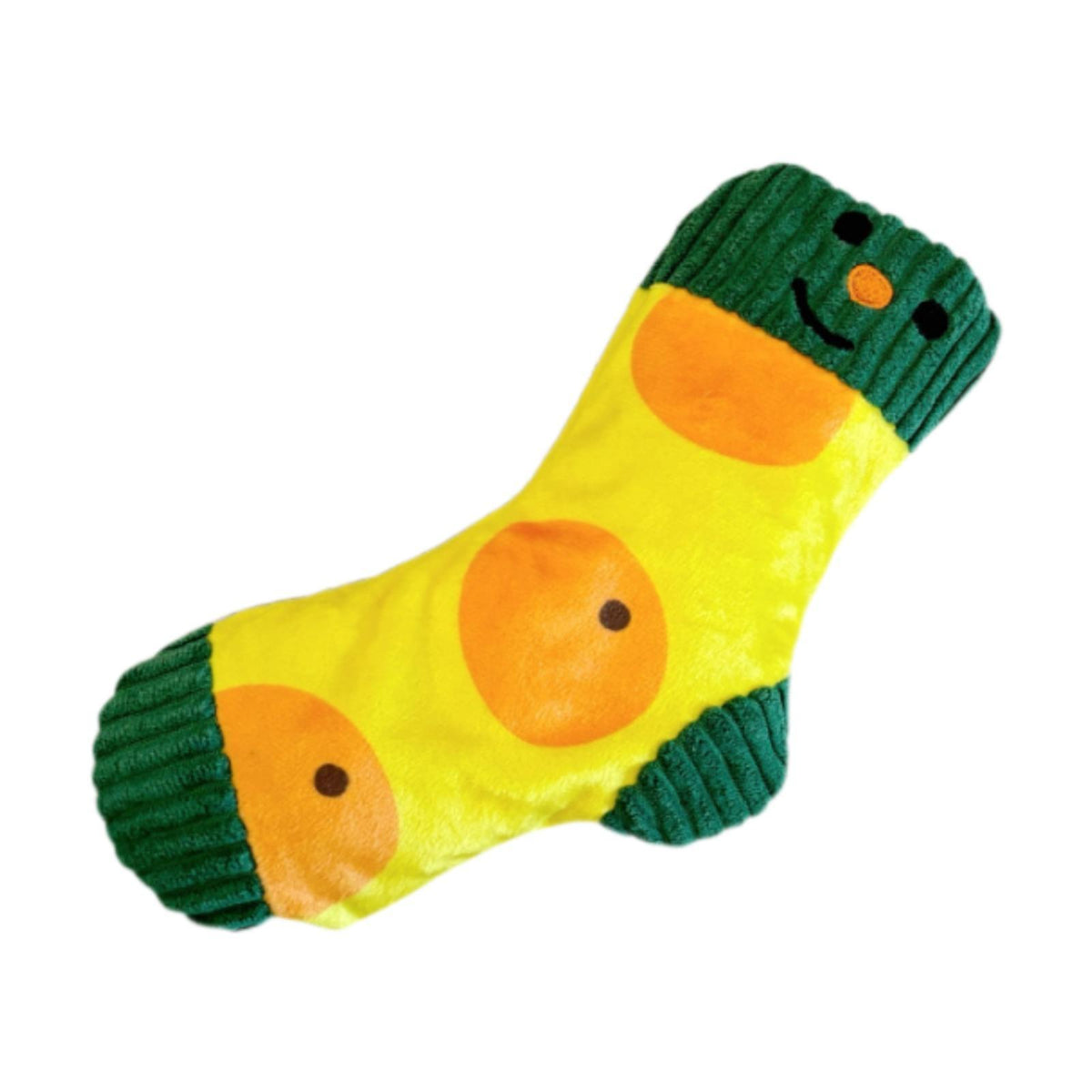 Maxbell Dog Puppy Plush Toy Birthday Gift Interactive Bite Lightweight Stuffed Socks Orange