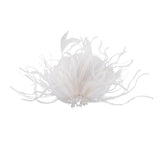 Maxbell Women Ladies Feather Hair Clip Wedding Party Fascinator Headpiece Jewelry - Aladdin Shoppers