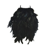 Maxbell Artificial Feather Halter Tank Top Crop Top for Party Gift Stage Performance