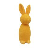 Flocked Bunny Easter Decoration Craft 22cm for Office Balcony Party Supplies Orange
