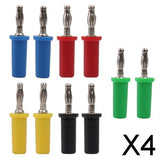 Maxbell 4x10pcs 4mm Banana Plug Male Connector for High Voltage Speaker Audio