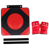 Maxbell Boxing Wall Target Square Sparring Pad Boxing Pad for Sports Workout Fitness Adult Gloves L Red