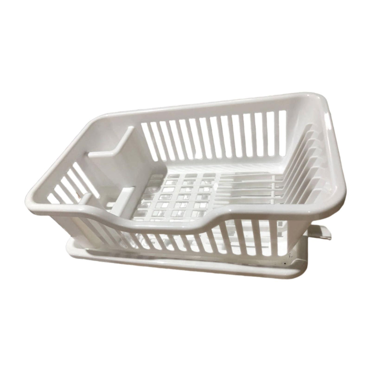 Maxbell Dish Rack Lightweight Versatile Storage Shelf for Dishes for Counter Cabinet White
