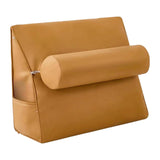 Maxbell Small Wedge Pillow Headboard Body Support Adults Backrest for Reading yellow