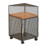 Rolling Book Cart with Wheel Under Desk File Organizer Cart for Kitchen Dorm