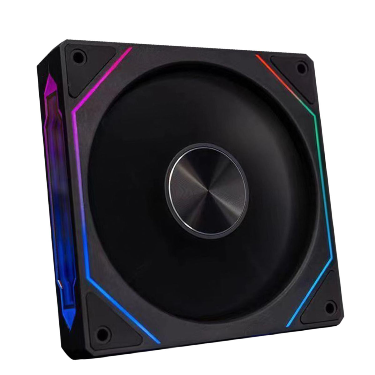 Maxbell CPU Fan 5V 3Pin ARGB High Performance for PC Chassis Silent Case Cooling Fan Backward Black