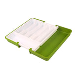 Maxbell Maxbell Extended Tableware Storage Box Flatware Organizer for Home Dining Room Hotel