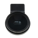 Maxbell 37mm CPL Cell Phone Camera Lens Filter Accessories Black Versatile with Clip Style A