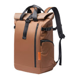 Maxbell Laptop Backpack Men Water Resistant Rucksack for Backpacking Shopping Travel Brown