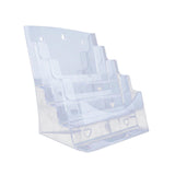 Maxbell Acrylic Brochure Holder Brochure Display Stand for Magazines Booklets School A4 4 Tier