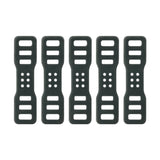 Maxbell 5x/10x Stable Black Rubber Straps for Handlebar Driving Recorders Flashlight 5 Pieces