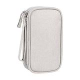 Maxbell Travel Cable Organizer Tech Accessories Pouch for Cord Data Cable Hard Disk Small Gray