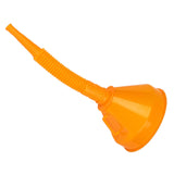 Automotive Funnel Oil Funnel with Hose for Engine Oil Liquid Oil Change orange 145mm