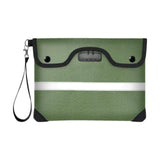 Maxbell Lockable Money Purse Fire Resistant Purse Storage Cash Bag for Passport Green
