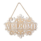 Maxbell Wood Wall Hanging Welcome Sign Plaque Decoration for Living Room Accessories
