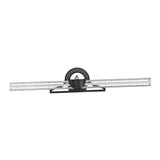 Maxbell Combination Square Ruler Set Protractor Adjustable Layout Woodworkings Ruler Silver 50x8cm