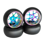 Maxbell 4Pcs RC Drifting Tires and Wheels Upgrade Wheel Rim Tire for K969 K979 1:28