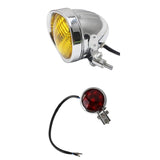 Maxbell Motorcycle Headlight + LED Brake Tail Light Set for Harley