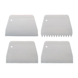 Maxbell Cake Scraper and Smoother Compact for Baking Supplies Cake Decorating Pastry 4 Piece Set